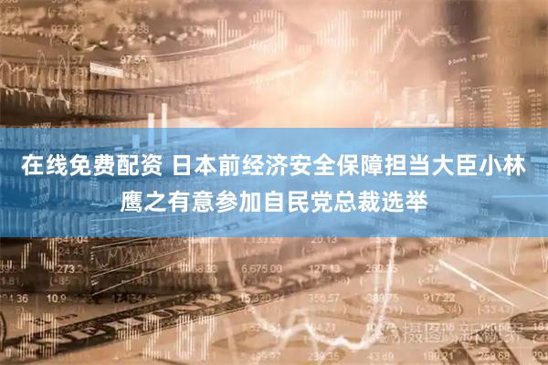 在线免费配资 日本前经济安全保障担当大臣小林鹰之有意参加自民党总裁选举